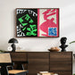 Composition, Black and Red, from Jazz, 1947 - Floater Framed Canvas Print