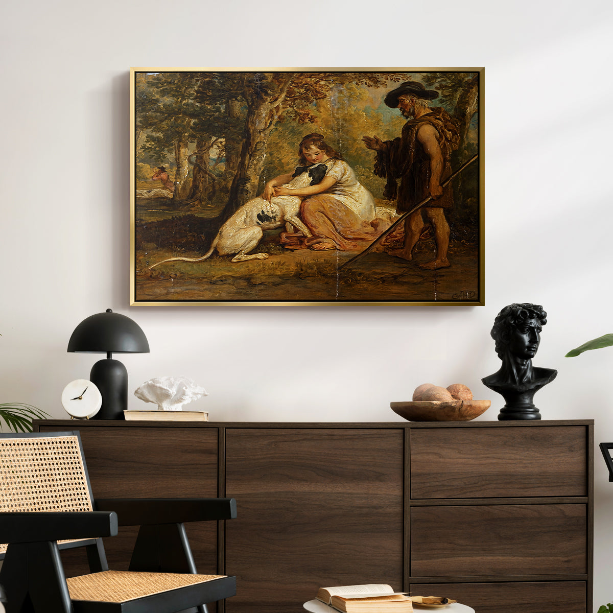 Measure for Measure, or The Biter Bit, 1840 - Floater Framed Canvas Print