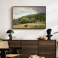 Farm with Grazing Cows (Bondegård med beitende kuer), 1892 - Floater Framed Canvas Print