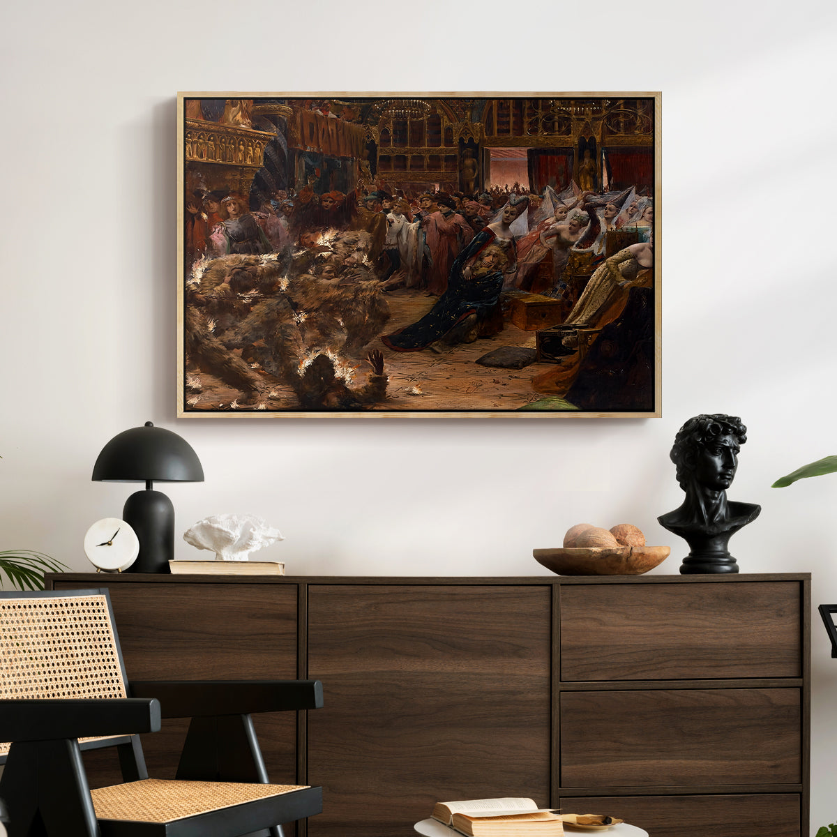 Ball of the Burning Men, 1889 - Floater Framed Canvas Print