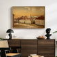 The Riding School at Akershus Castle, 1846 - Floater Framed Canvas Print