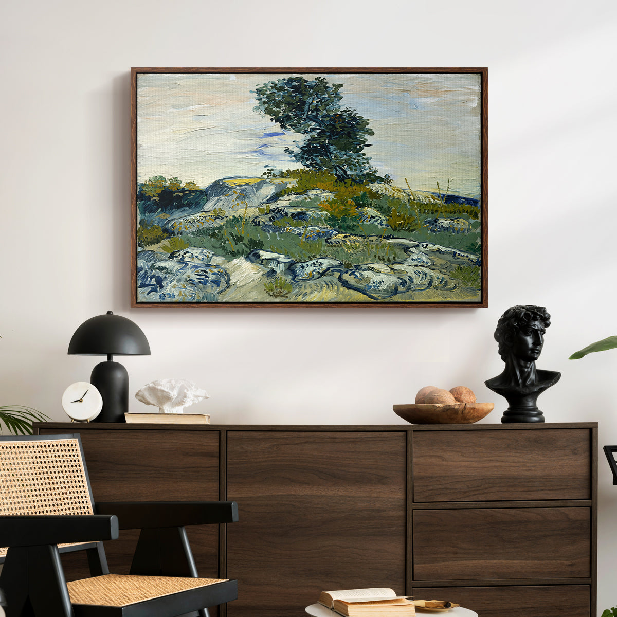The Rocks, 1888 - Floater Framed Canvas Print