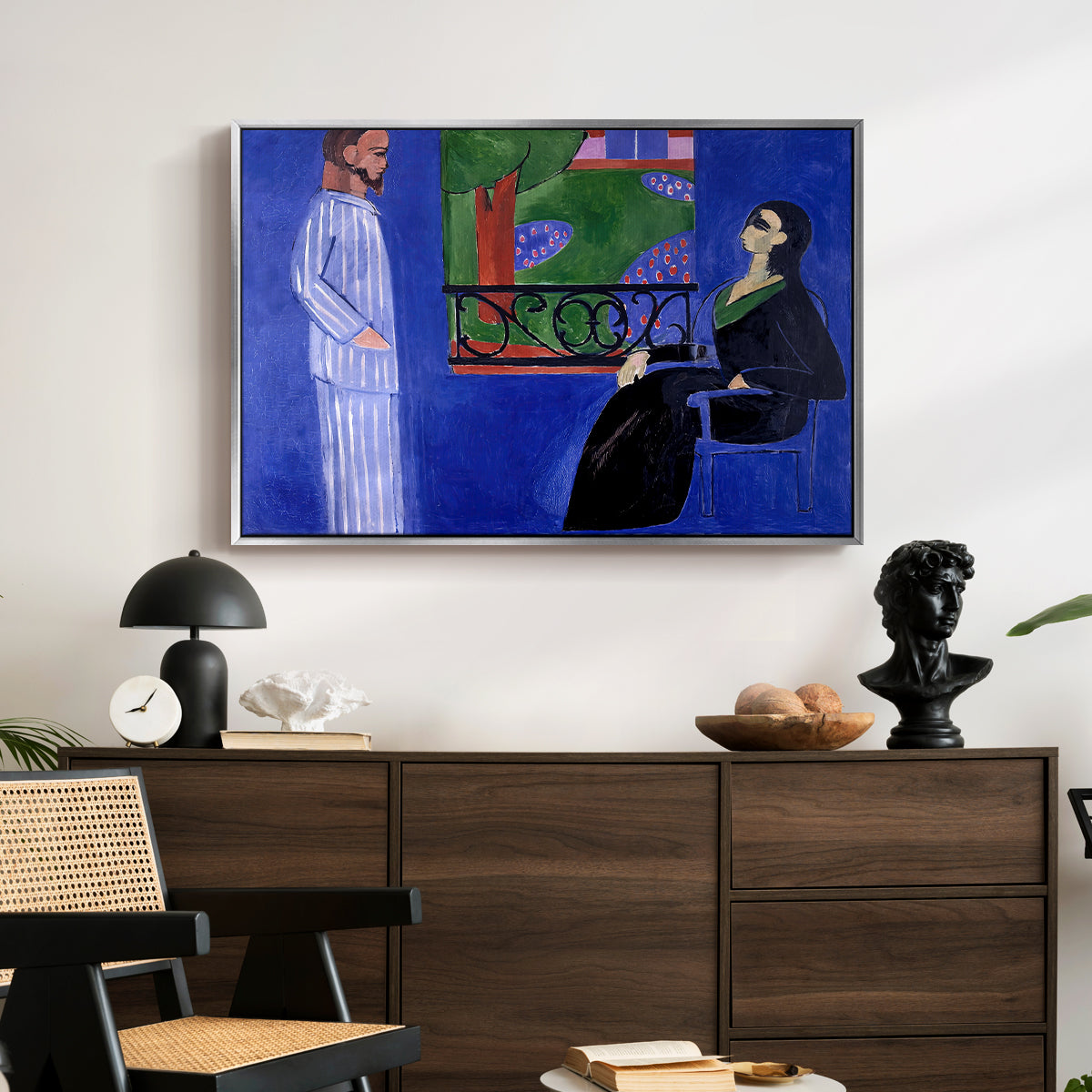 The Conversation, c. 1908-1912 - Floater Framed Canvas Print