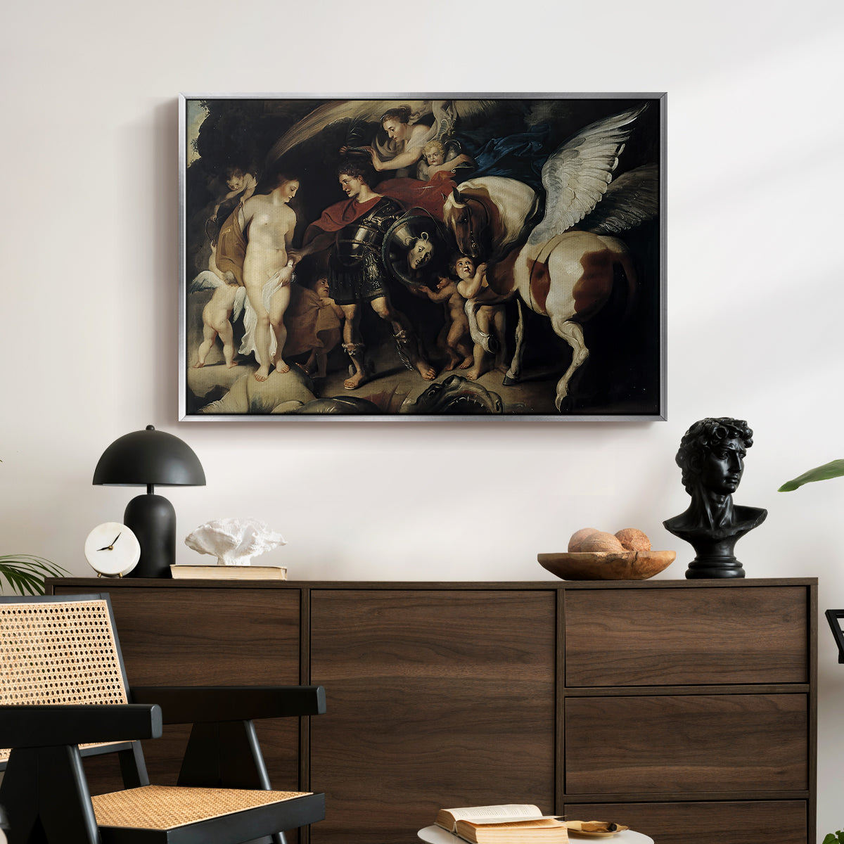 Perseus and Andromeda, c. 1620 - Floater Framed Canvas Print