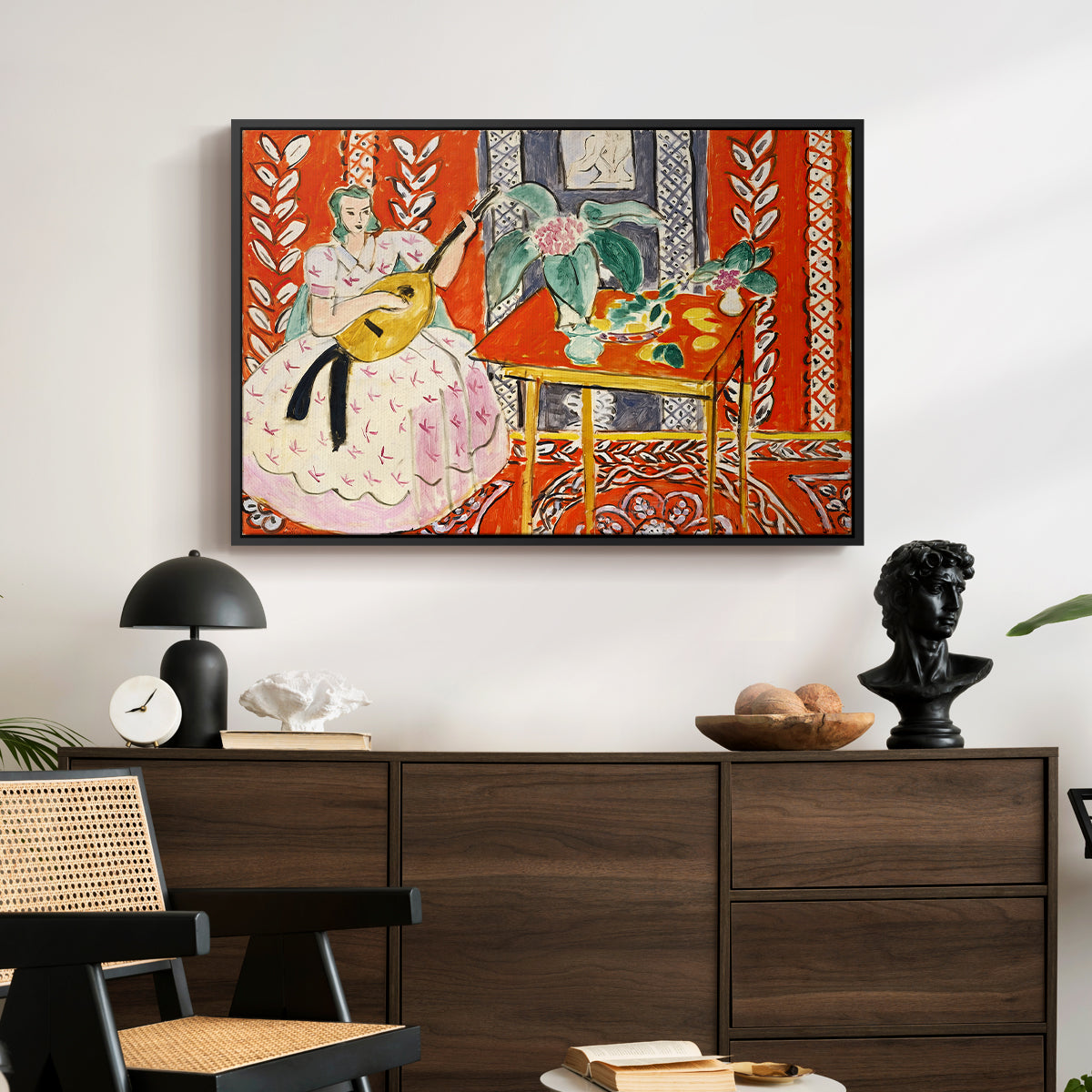 The Lute (Le luth), 1943 - Floater Framed Canvas Print