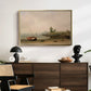 The Stranded Boat, 1863 - Floater Framed Canvas Print