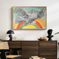 Flying Dove with Rainbow (Colombe volant à l'Arc-en-ciel), 1952 - Floater Framed Canvas Print