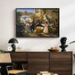 Romans Gathered for Merriment at an Osteria, 1839 - Floater Framed Canvas Print
