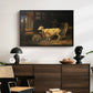 Sheep in a Stable, 1810 - Floater Framed Canvas Print