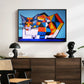 Cassie Thinking about Cubism - Floater Framed Canvas Print