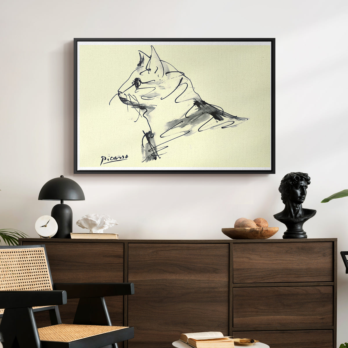 Cat (Le chat), c. 1961 - Floater Framed Canvas Print