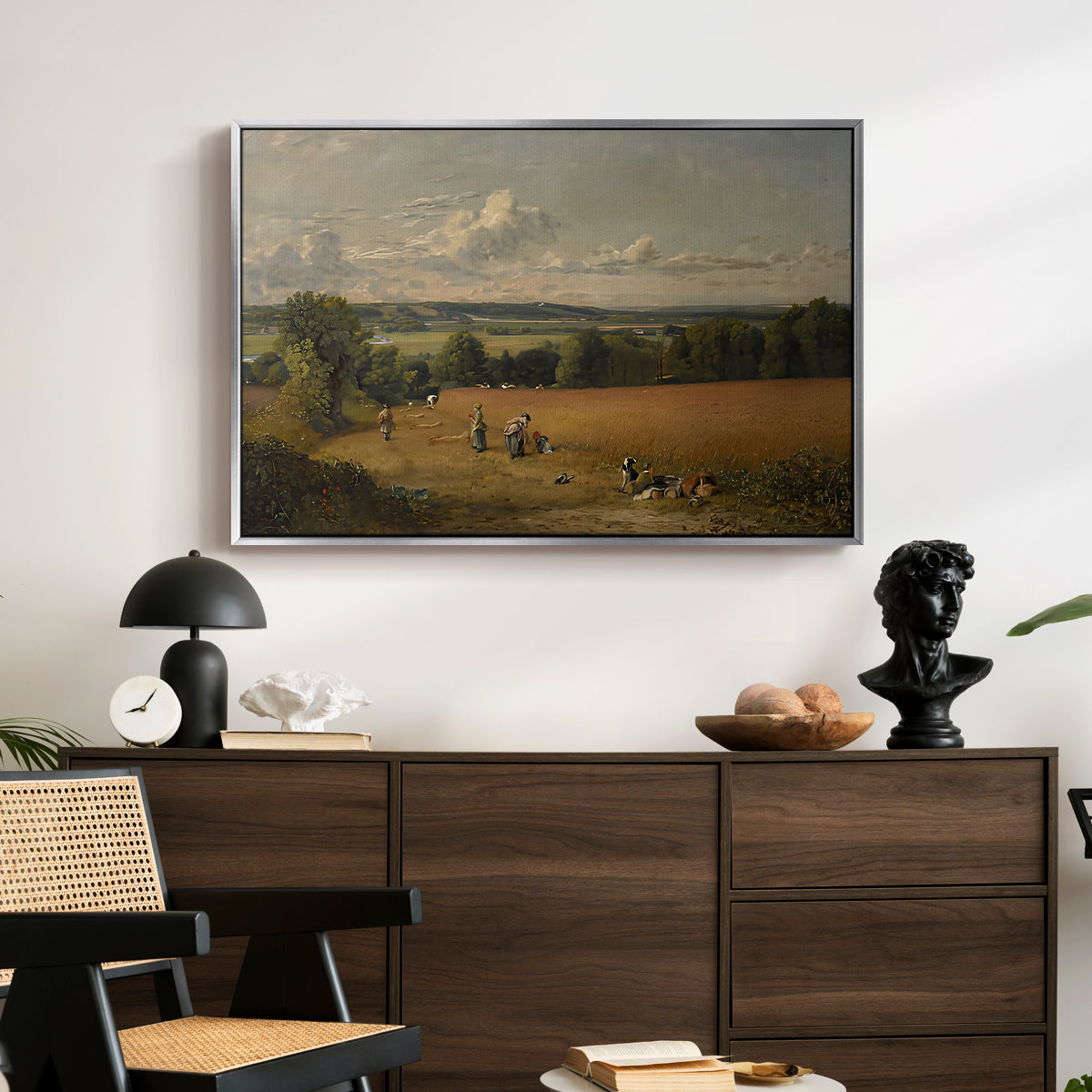 The Wheat Field, 1816 - Floater Framed Canvas Print