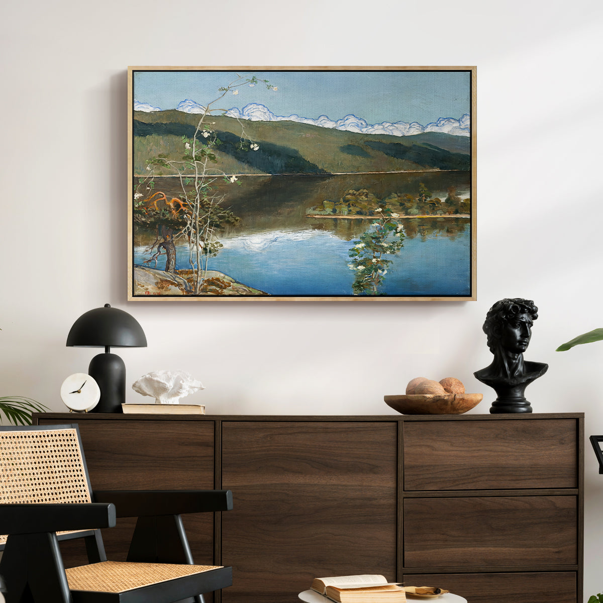 Thunderclouds on the Horizon, 1897 - Floater Framed Canvas Print