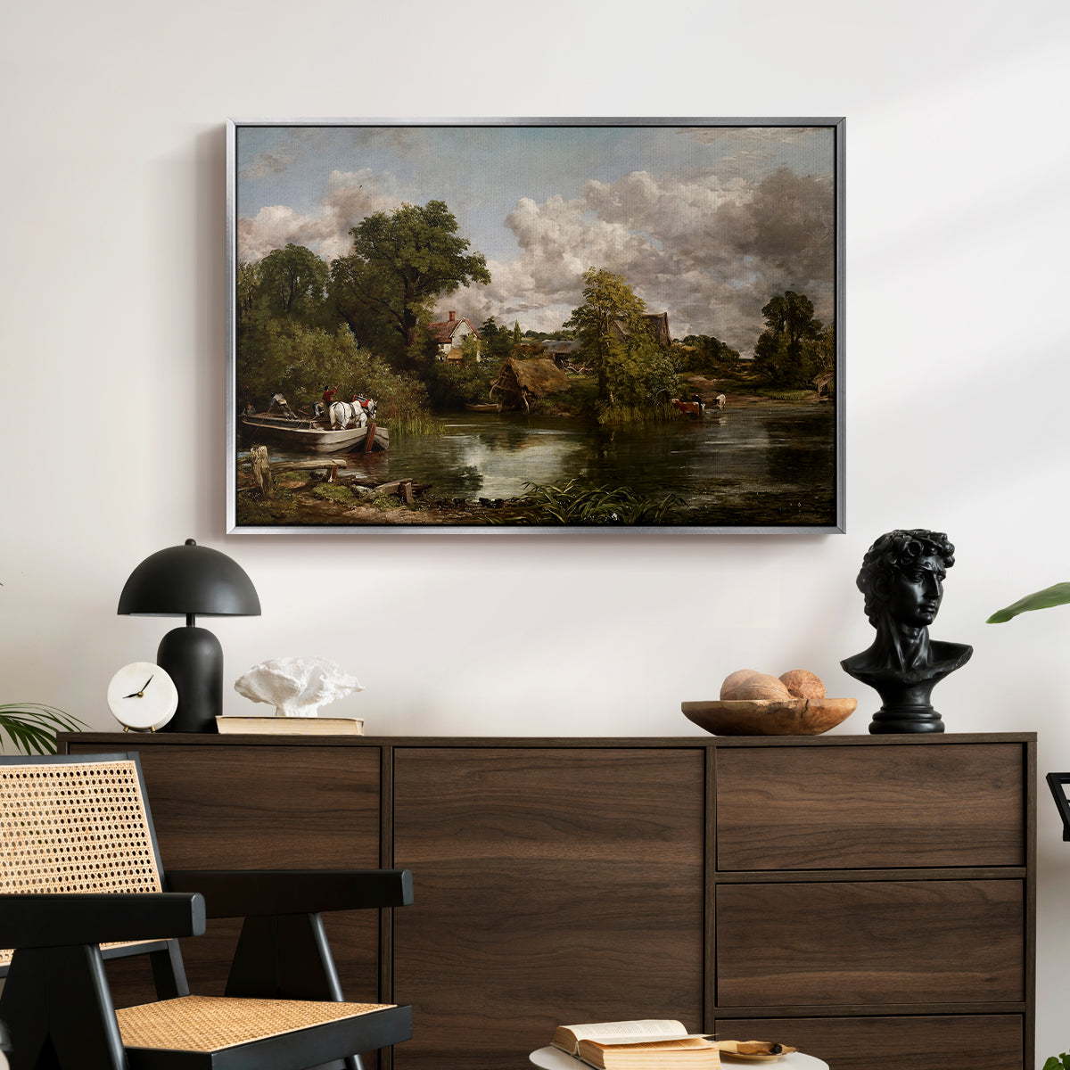 The White Horse, 1819 - Floater Framed Canvas Print