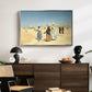 View from the Desert of Cairo with Citadel and Mamluk Tombs in the Background, c. 1889-1890 - Floater Framed Canvas Print