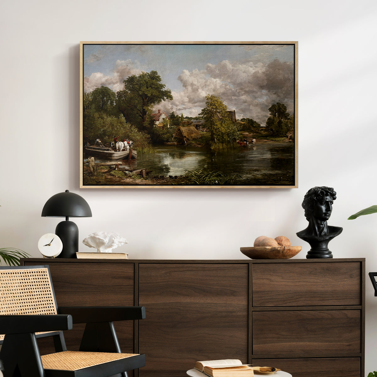 The White Horse, 1819 - Floater Framed Canvas Print