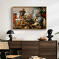 The Wolf and Fox Hunt, c. 1616 - Floater Framed Canvas Print