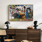Net Menders in Valencia, 1909 - Floater Framed Canvas Print