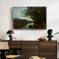 Souvenir of the Environs of Lake Nemi, 1865 - Floater Framed Canvas Print