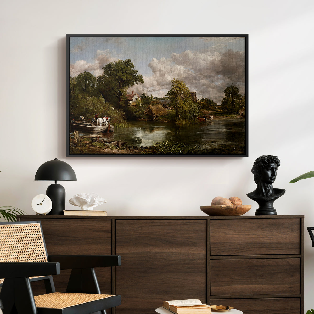 The White Horse, 1819 - Floater Framed Canvas Print