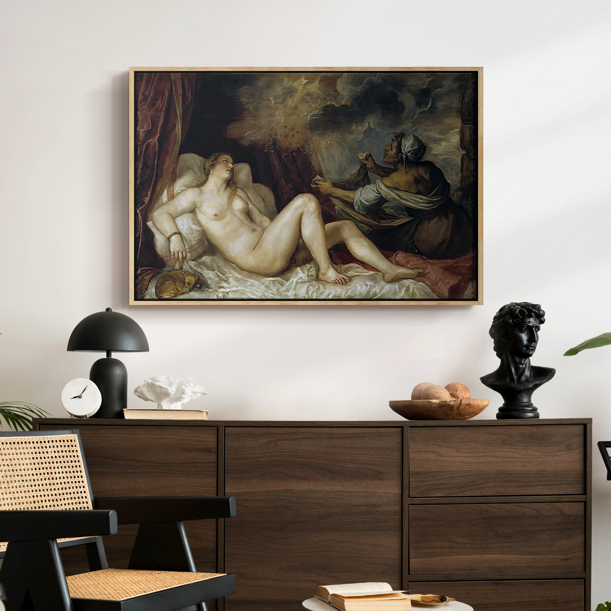 Danaë, c. 1560-1565 - Floater Framed Canvas Print