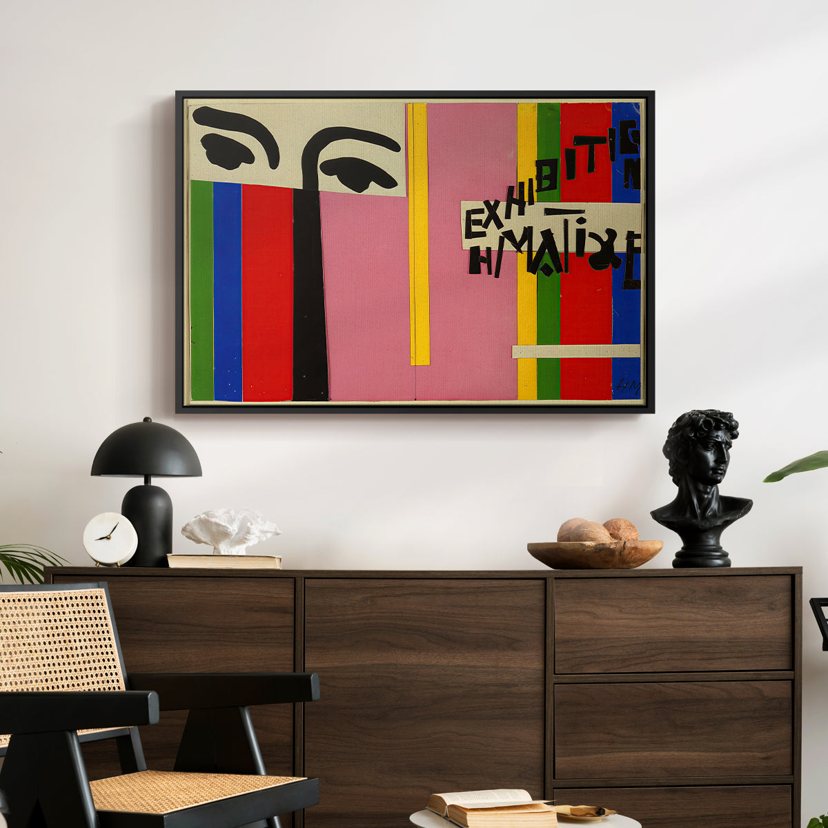 Design for Cover of Exhibition Catalogue, 1951 - Floater Framed Canvas Print