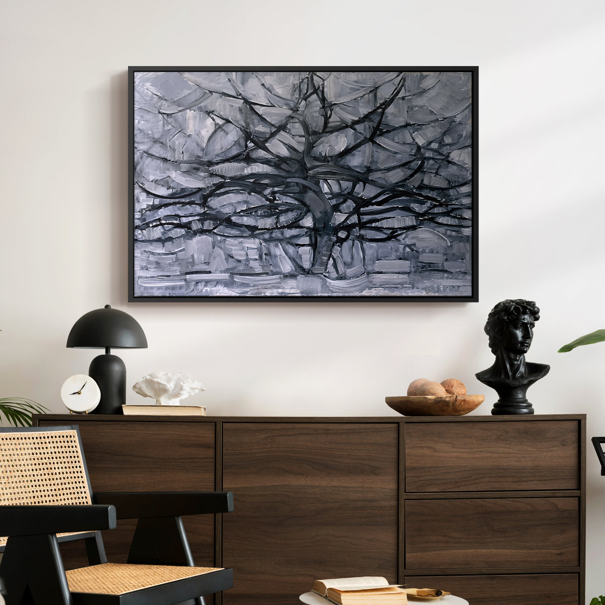The Gray Tree, 1911 - Floater Framed Canvas Print