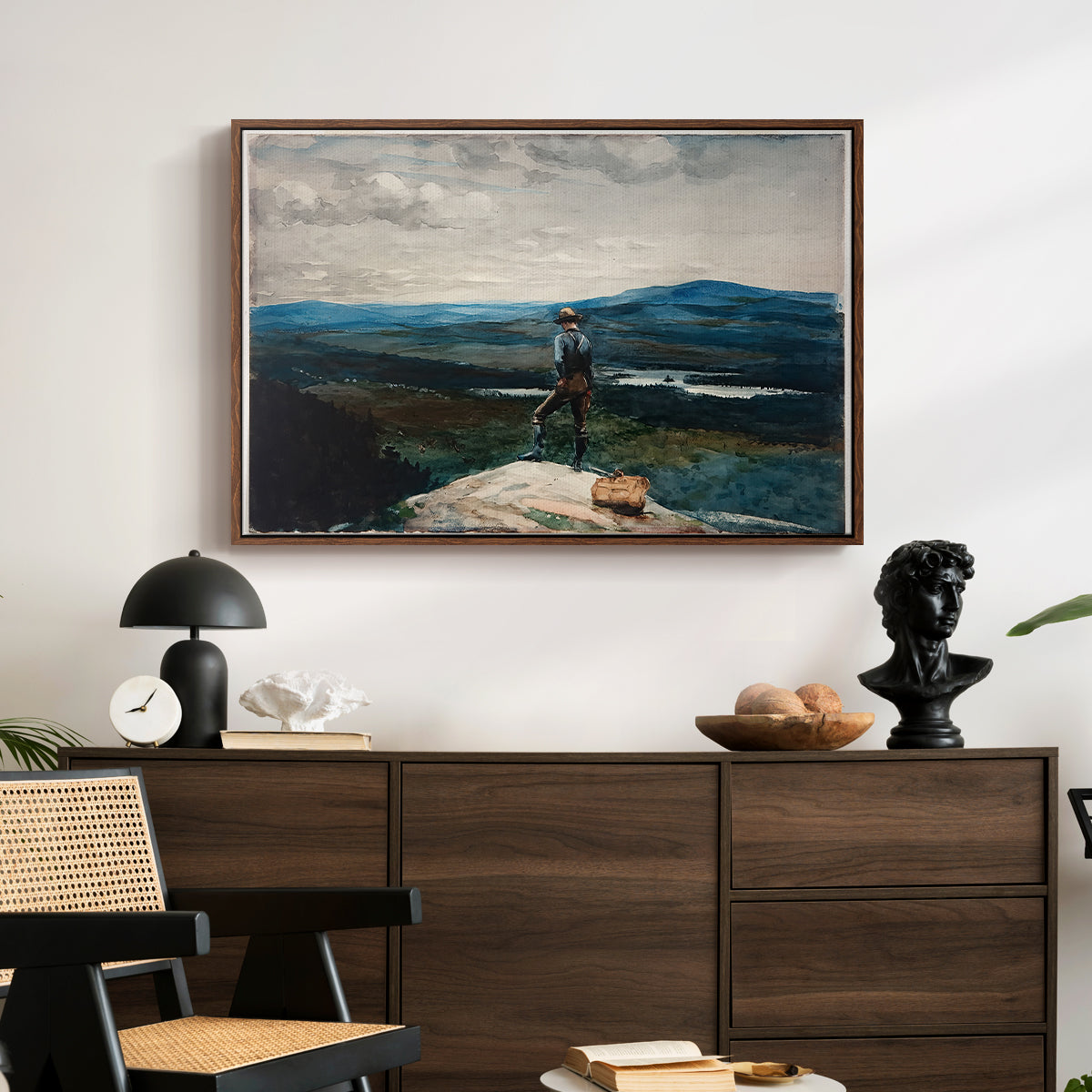 The Ranger, Adirondacks, 1882 - Floater Framed Canvas Print