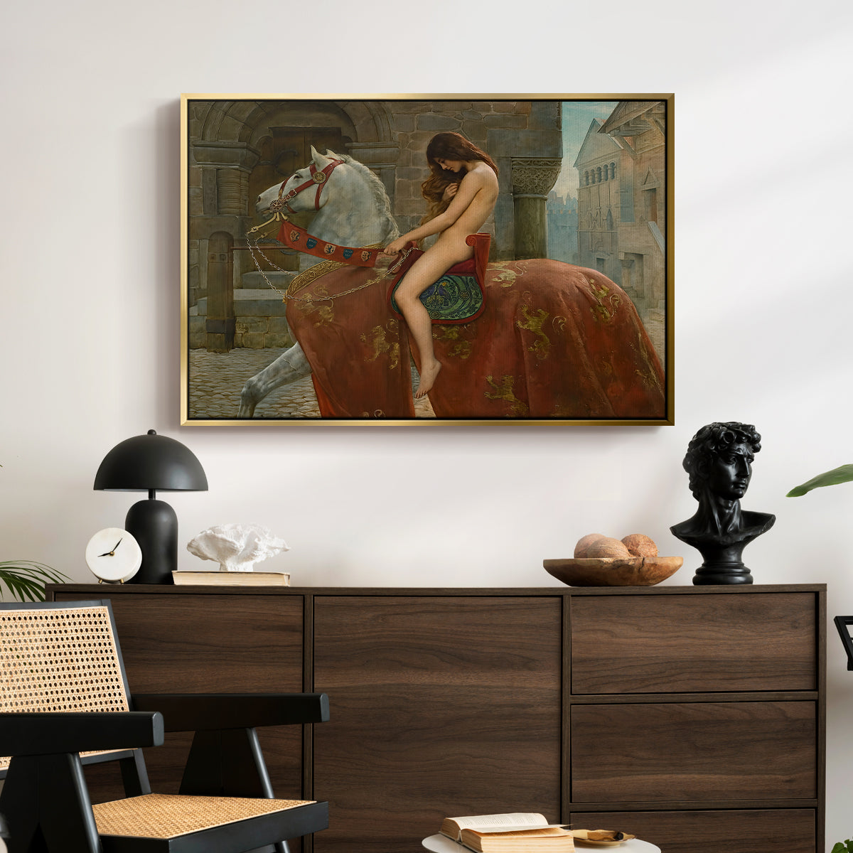 Lady Godiva, 1898 - Floater Framed Canvas Print