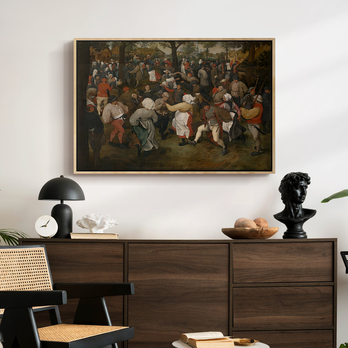 The Wedding Dance, c. 1566 - Floater Framed Canvas Print