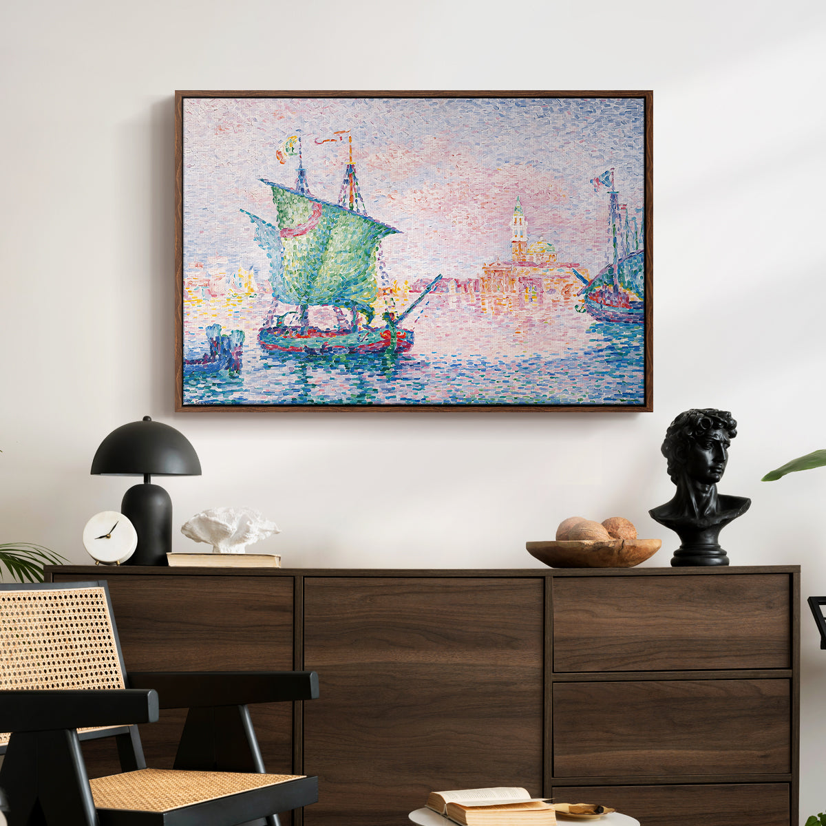 Venice, the Pink Cloud, 1909 - Floater Framed Canvas Print