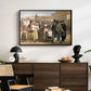 A Charlatan Selling Blacking in the Piazza Barberini in Rome, c. 1840-1849 - Floater Framed Canvas Print