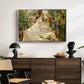 Sewing the Sail, 1896 - Floater Framed Canvas Print