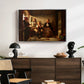 Neighbors (Naboer), 1855 - Floater Framed Canvas Print