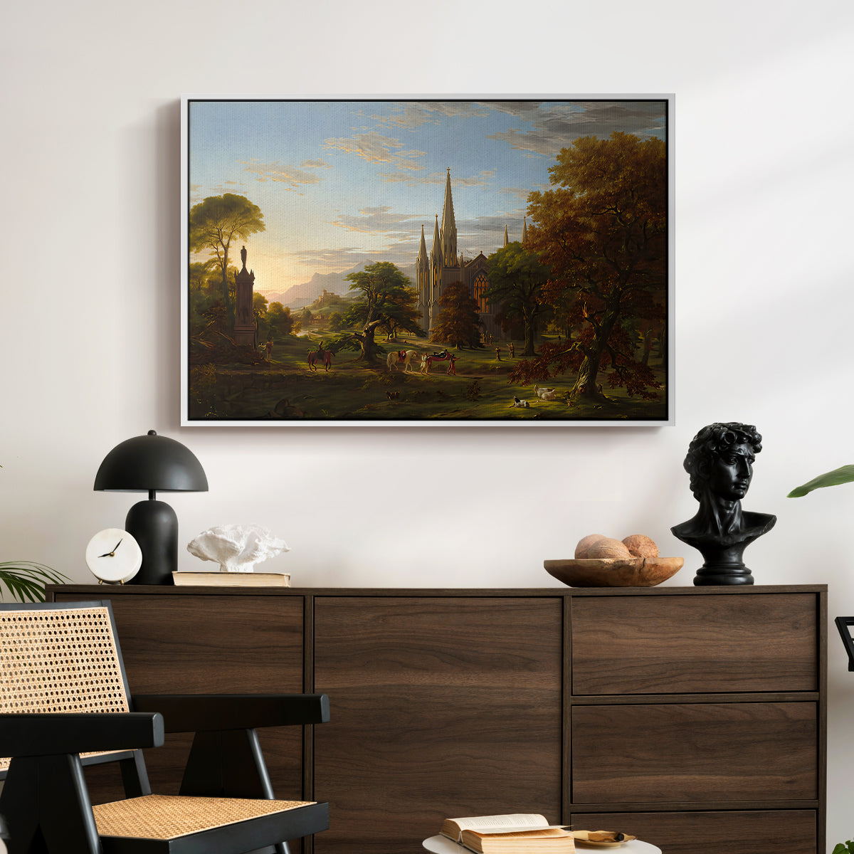 The Return, 1837 - Floater Framed Canvas Print