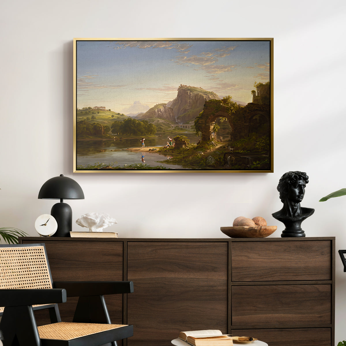 L'Allegro, 1845 - Floater Framed Canvas Print