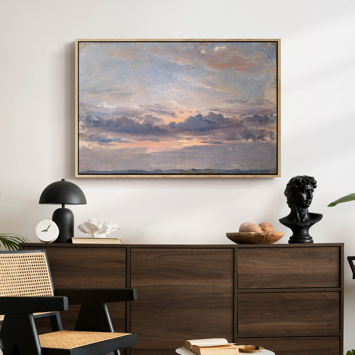 A Cloud Study, Sunset, c. 1821-1822 - Floater Framed Canvas Print