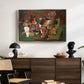 Playing Cards, Glasses, Bottle of Rum: "Vive la France", 1914-1915 - Floater Framed Canvas Print
