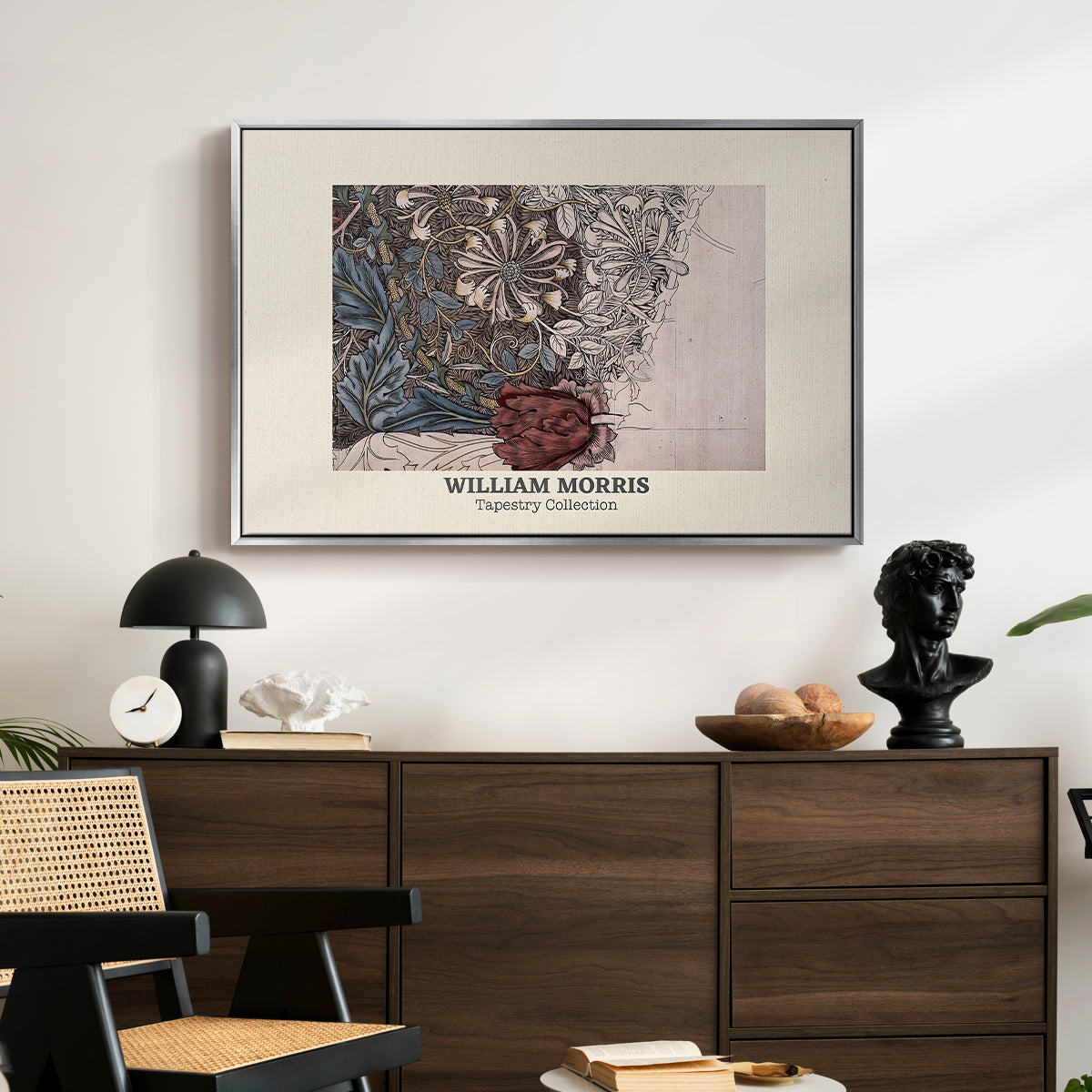 Honeysuckle (Tapestry Collection), 1874 - Floater Framed Canvas Print