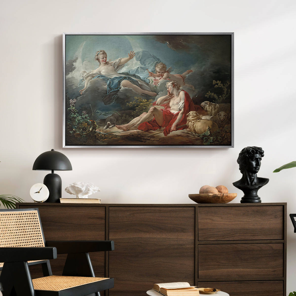 Diana and Endymion, c. 1753-1756 - Floater Framed Canvas Print