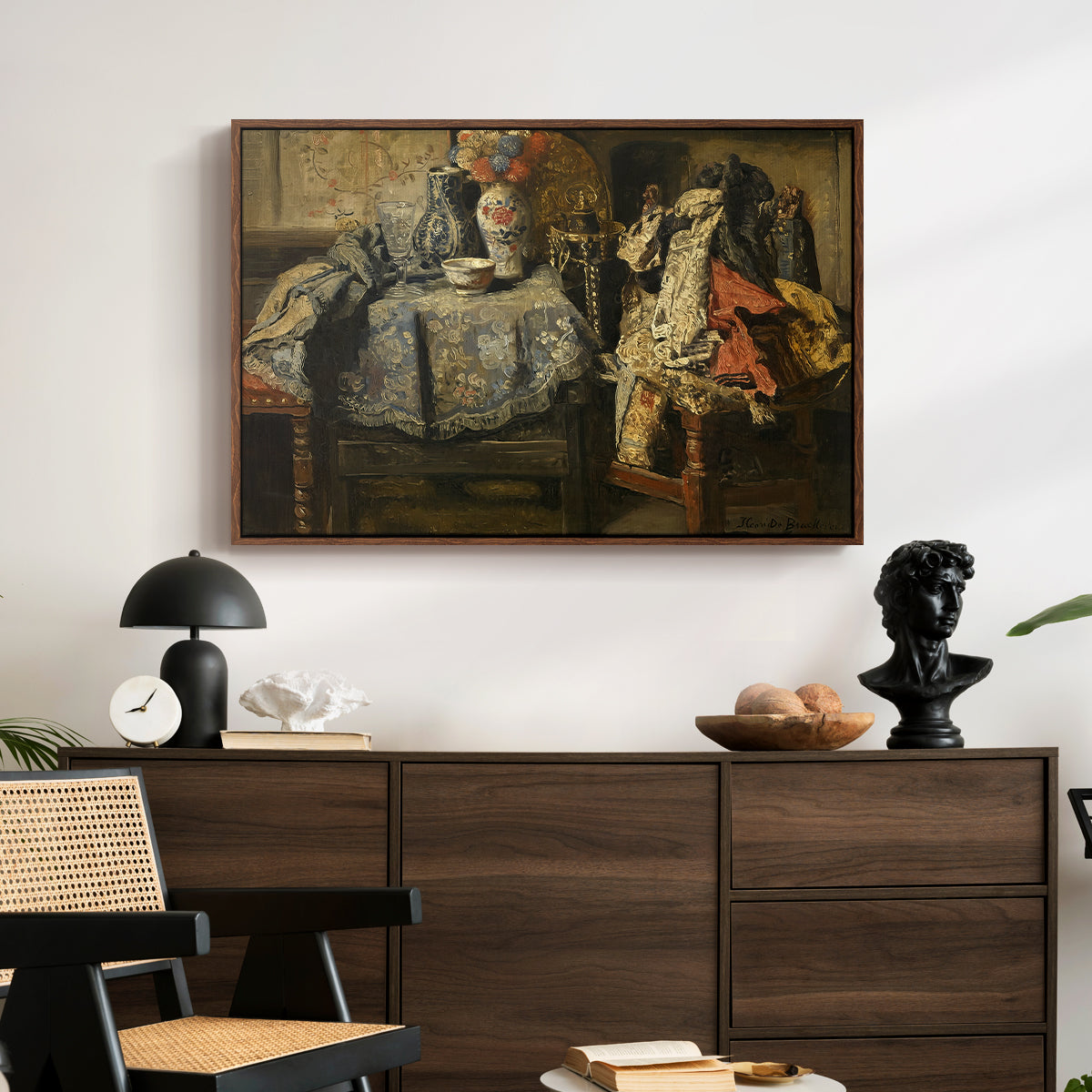 Still Life Requisites, 1885 - Floater Framed Canvas Print