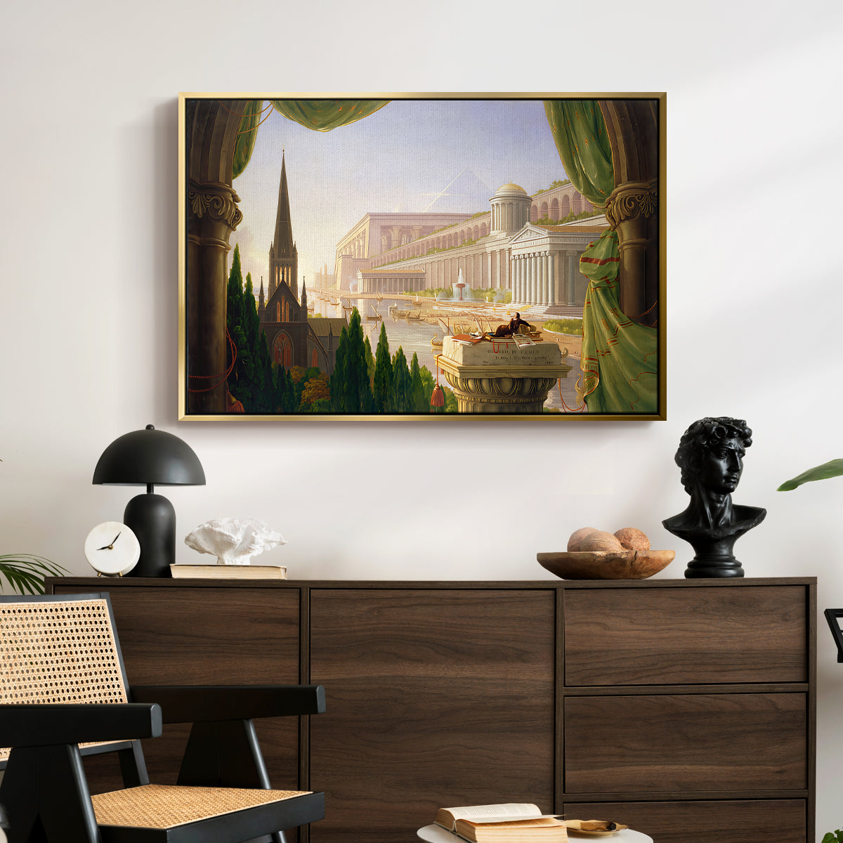 The Architect's Dream, 1840 - Floater Framed Canvas Print