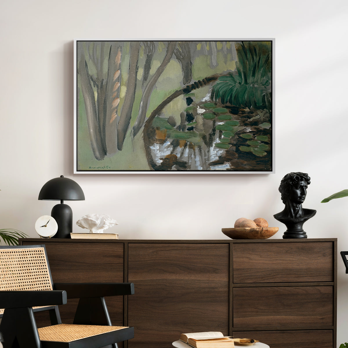The Stream, Maintenon, 1918 - Floater Framed Canvas Print