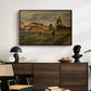 The Potato Harvest, c. 1875 - Floater Framed Canvas Print