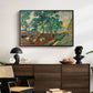 The Garden of Saint-Paul Hospital, 1889 - Floater Framed Canvas Print