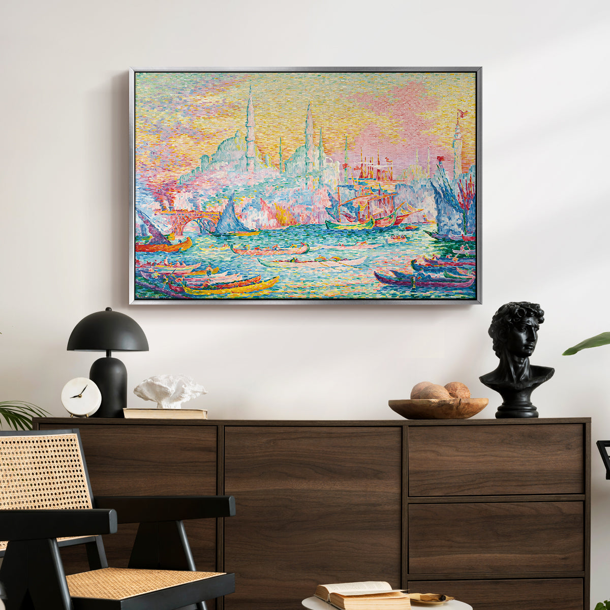 The Golden Horn, Constantinople, 1907 - Floater Framed Canvas Print