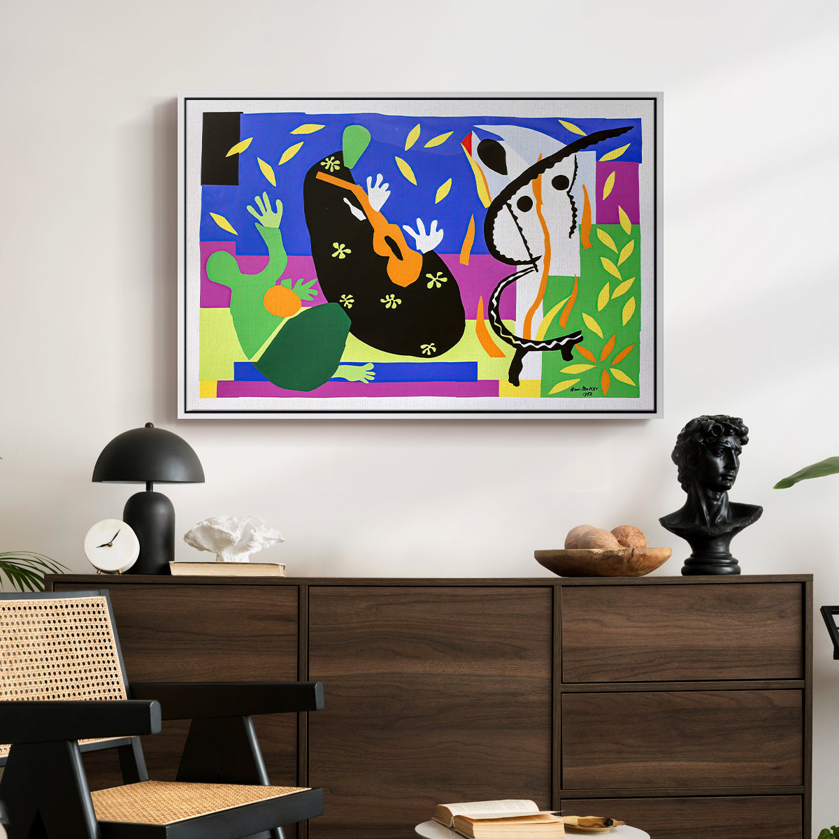 The Sorrows of the King, 1952 - Floater Framed Canvas Print