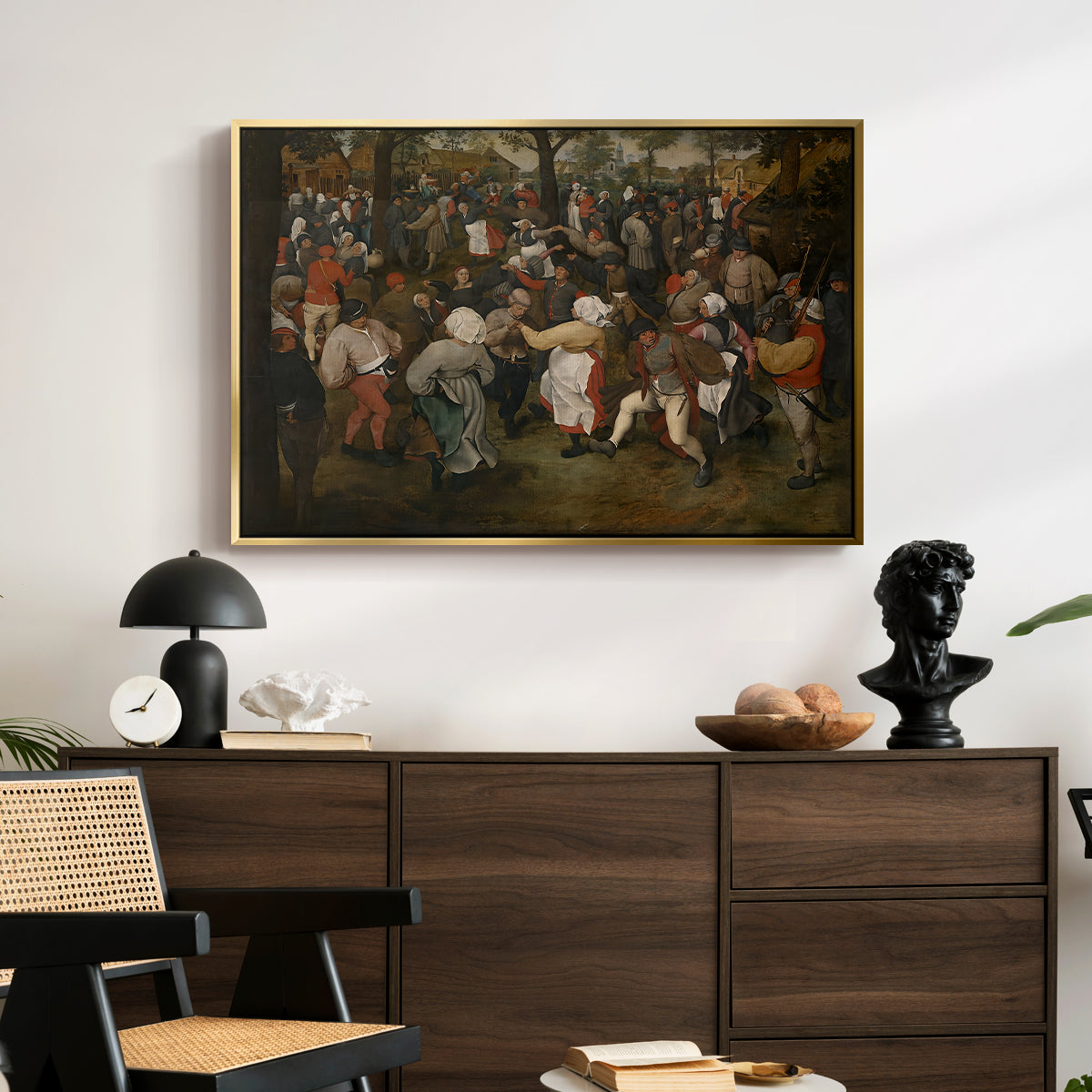 The Wedding Dance, c. 1566 - Floater Framed Canvas Print