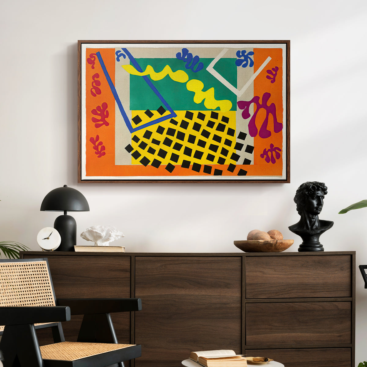The Codomas (Les codomas), from Jazz, 1947 - Floater Framed Canvas Print