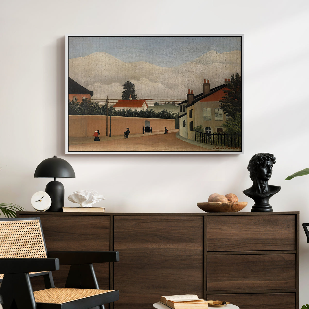 Outskirts of Paris, c. 1906-1910 - Floater Framed Canvas Print